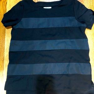 Madewell satin stripe top